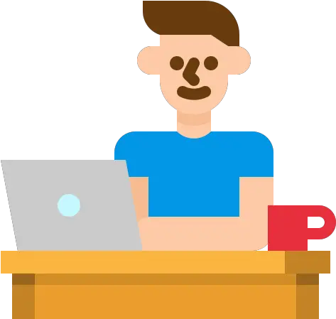  Working Free People Icons Office Worker Png Person Vs Computer Icon