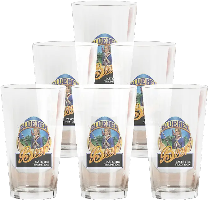  Download Blue Hen Beer Pint Glasses Blue Hen Beer Pint Pint Glass Png Beer Pint Png