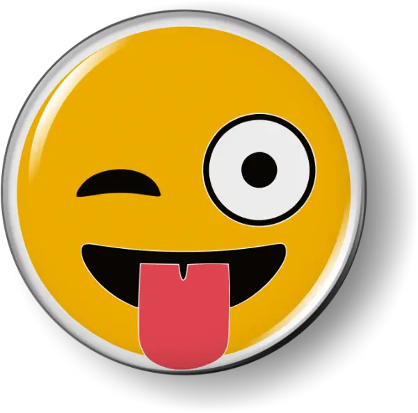  Smiley Face 3d Domed Emblem Png Icon