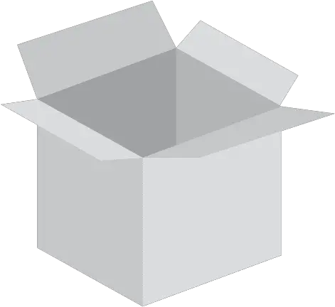  Square White Cardboard Box Caja De Carton Blanca Png Square Box Png