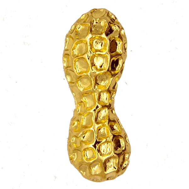  Peanut Pin Gold Godertme Brass Png Peanut Png