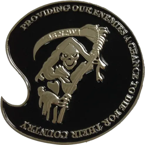  Weapons Reaper Grim Reaper Challenge Coin Png Grim Reaper Logo