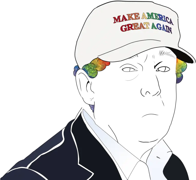  Lgbtq Merchandise For Donald Trumps Illustration Png Donald Trump Head Transparent