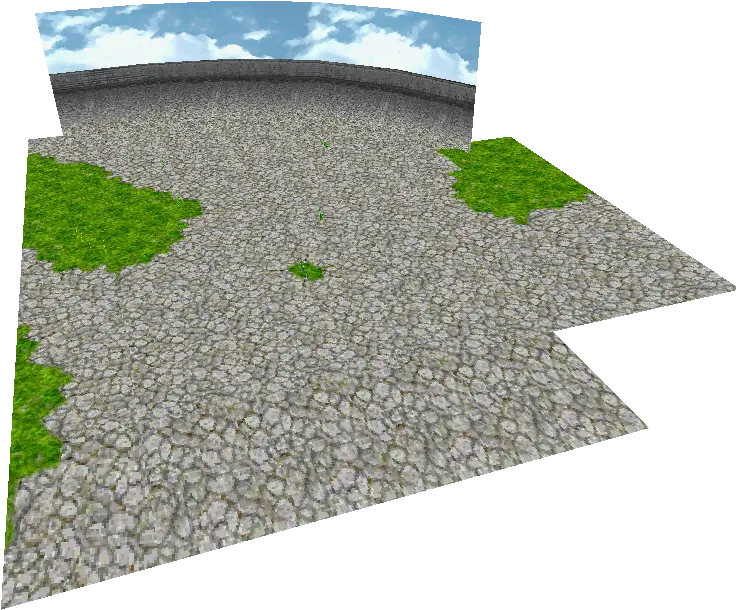  Ds Dsi Final Fantasy 3 Castle Wall The Models Resource Cobblestone Png Castle Wall Png