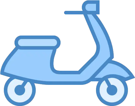  Scooter Icon In Blue Ui Style Vehicle With 2 Wheels Clipart Png Scooter Icon