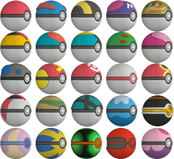  3ds Pokémon X Y Poké Balls The Models Resource Pokeball Models Png Pokemon Ball Png