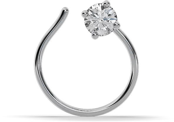  Buy Orra Platinum Nosepin Online Platinum Diamond Nose Pin Png Nose Ring Png