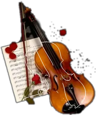  Loves Violin Sticker By Angeliquegferran Violin Images Hd For Dp Png Violin Transparent Background