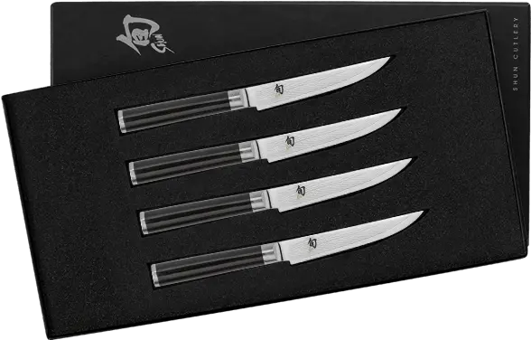  Shun Classic Steak Knife Set 120mm Knifewear Handcrafted Steak Knife Png Steak Knife Png