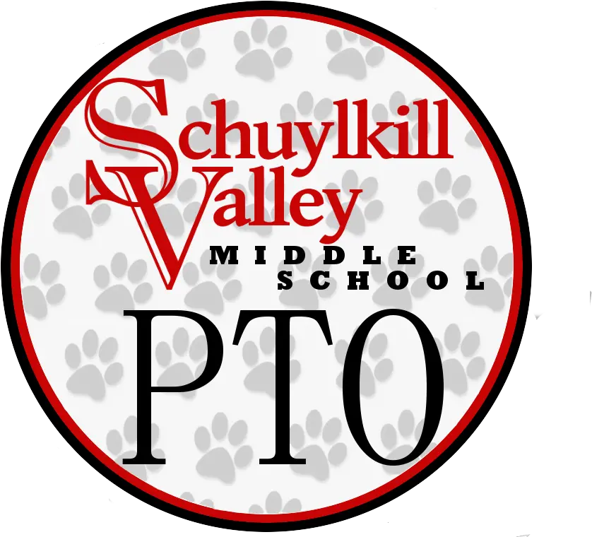  Black Red Opaque Panther Paw Prints Schuylkill Valley School District Png Paw Prints Png