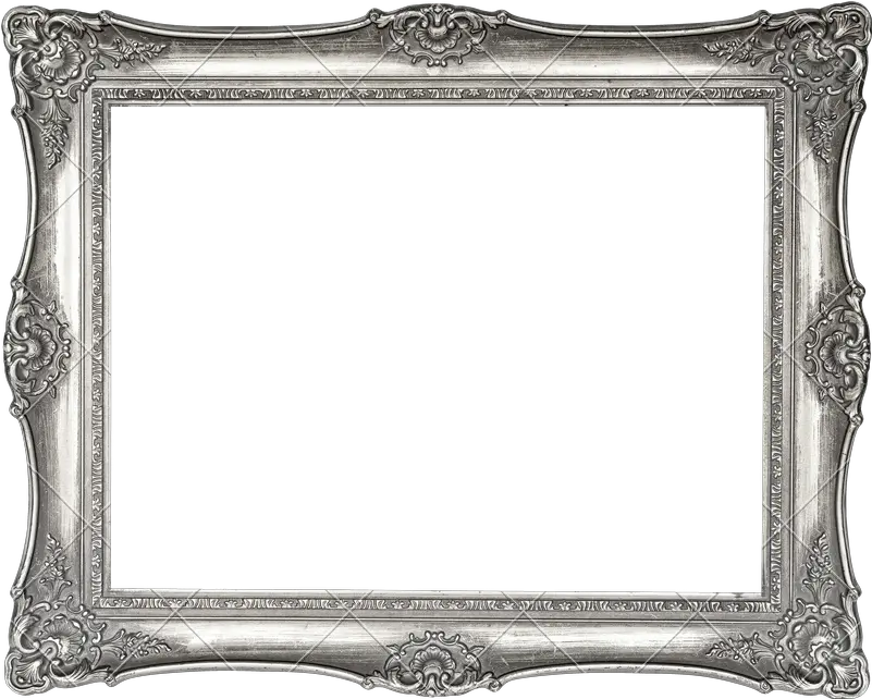  Silver Vintage Frame Png Transparent Silver Picture Frame Png Silver Frame Png