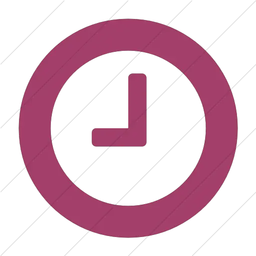  Iconsetc Simple Pink Bootstrap Font Vertical Png Pink Clock Icon