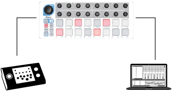  Arturia Beatstep Black Studio De Dijk Arturia Beatstep Png Icon Qcon Pro G2