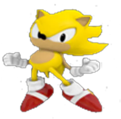  Classic Super Sonic Cartoon Png Super Sonic Transparent