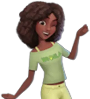  Tiana Curly Png Princess Tiana Png