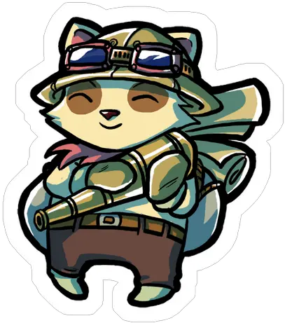  Teemo Sticker League Of Legends Teemo Fan Art Png Teemo Transparent