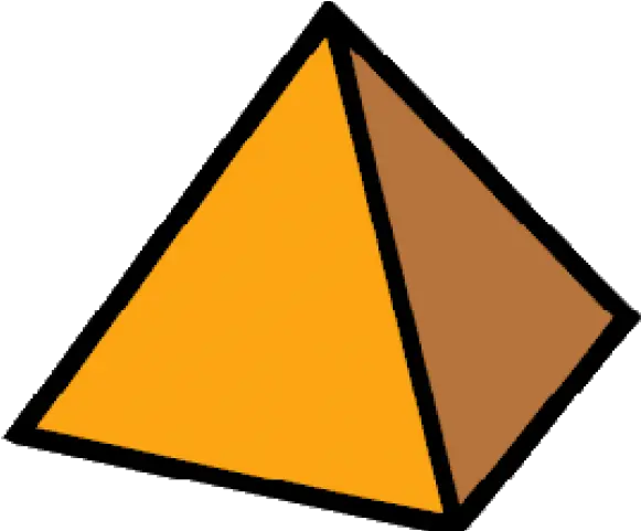  Pyramid Clipart Triangle Shaped Object Pyramid 3d Shapes Clipart Png Triangle Transparent