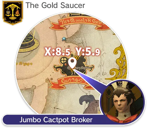  The Manderville Gold Saucer Ffxiv Mini Cactpot Location Png Ffxiv Crown Icon