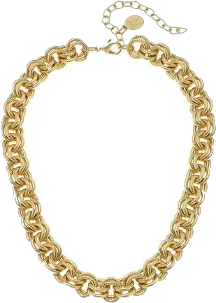  Susan Shaw Handcast Gold Chain Necklace Chain Png Chain Circle Png