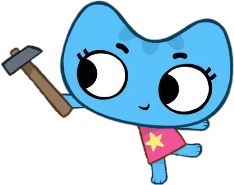  Kate Holding A Hammer Transparent Png Cartoon Hammer Transparent