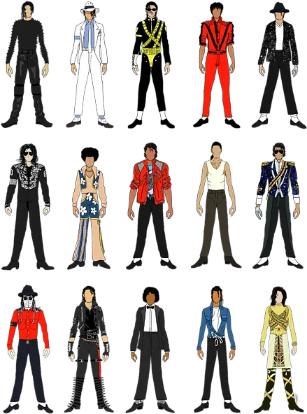  Outfits Of Michael Jackson Greeting Card Outfit Michael Jackson Clothes Png Michael Jackson Transparent