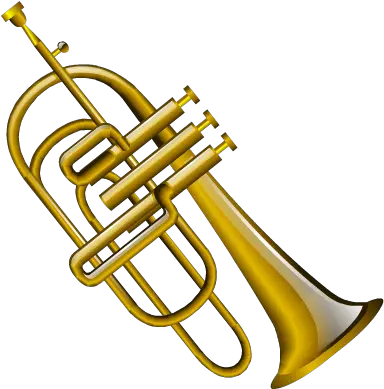  Cornet Icon Musical Instruments Without Background Png Trombone Transparent Background