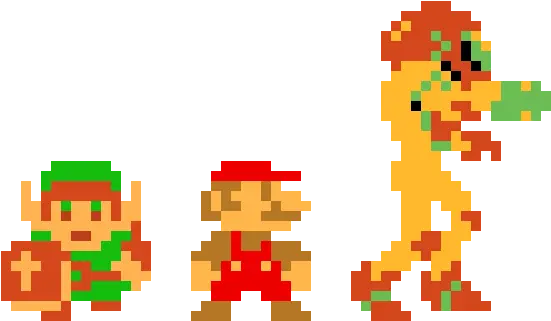  Nes Characters Pixel Art Maker Evolution Of Game Graphics Png Nes Png