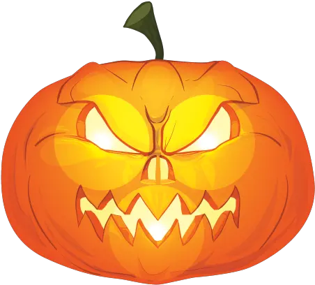  Printed Vinyl Evil Pumpkin Halloween Stickers Factory Png Cartoon