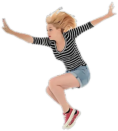  Download Ftestickers Girl Jump Jumping Png Jump Png