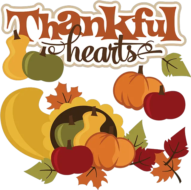  Thankful Hearts Svg Thanksgiving File Cornucopia Png