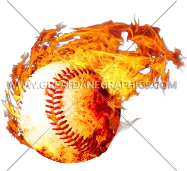  Fireball Baseball Production Ready Artwork For T Shirt Png Fire Ball Png