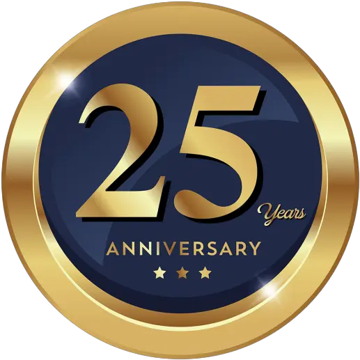  25th Anniversary Badge Logo Icon Number Png Anniversary Png