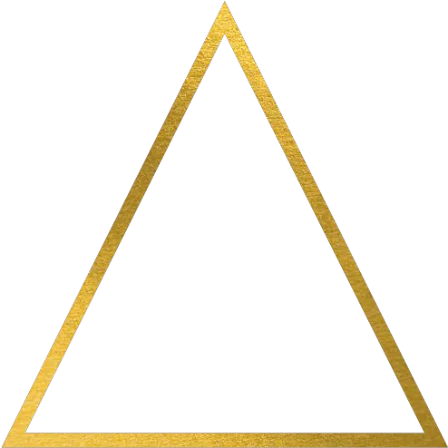  Gold Triangle Border Sign Png Triangle Png