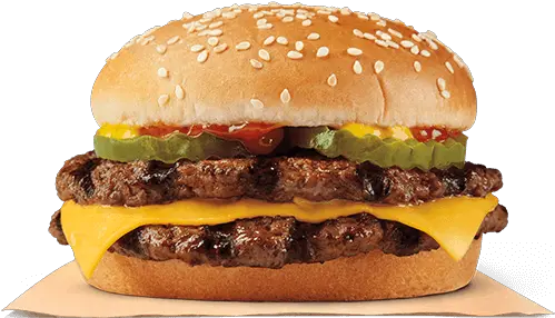  Double Cheeseburger Burger King Burger Meal Png Burger King Crown Png