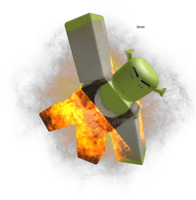  Burning Shrek Roblox Crystal Png Shrek 2 Logo