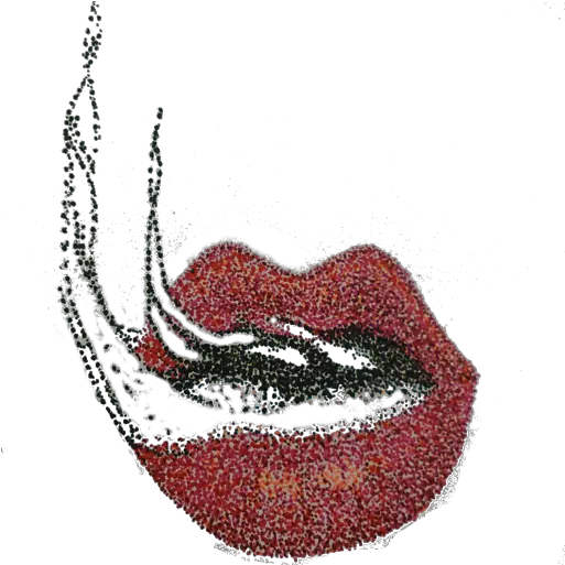  Cropped Illustration Png Lips Png