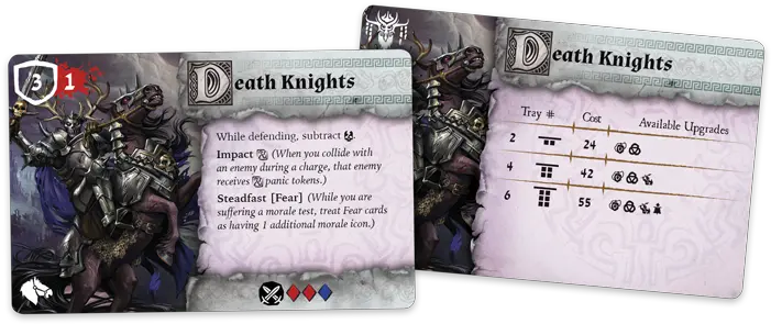  Dread Cavalry Fantasy Flight Games Runewars Miniatures Game Cards Png Death Knight Icon