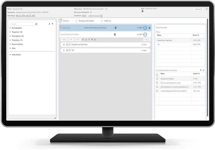  Sas Health Sas Health Cohort Builder Png How To Find Volume Icon On Desktop