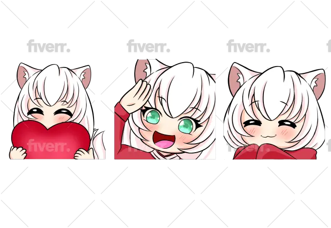  Create Amazing Twitch Emotes In My Chibi Style By Fictional Character Png Twitch Icon Sizes