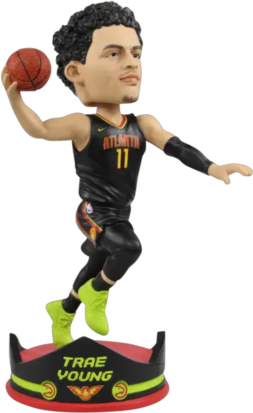  Trae Young Atlanta Hawks Rookie Thematic Base Bobblehead Trae Young Bobblehead Png Atlanta Hawks Png