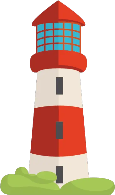  Red And White Lighthouse Kids Sticker Nautical Lighthouse Clipart Png Lighthouse Transparent Background