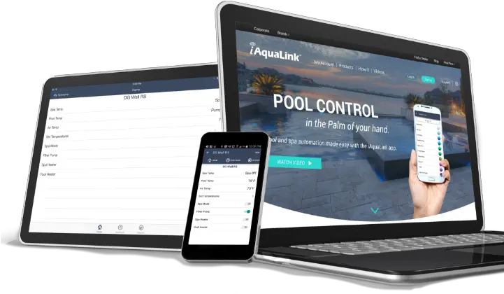  Iaqualink Pool Automation Computer Laptop And Mobile Png Phone Computer Tablet Icon Free