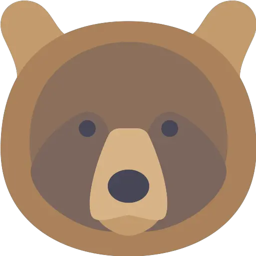  Bear Png Icon Bear Flat Png Brown Bear Png