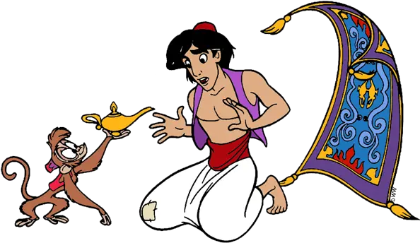  Aladdin And Friends Clip Art Disney Galore Abu And Magic Carpet From Aladdin Png Aladdin Lamp Png