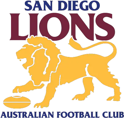  San Diego Lions Australian Football Club Language Png Orange Lion Logo