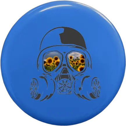  Frisbee With Printing Gas Mask Circle Png Gas Mask Logo