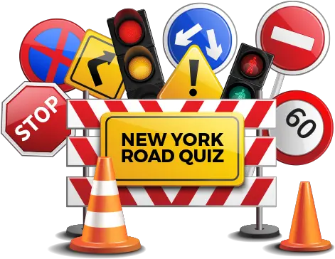  New York Road Quiz Follow Traffic Rules Drawing Png Quiz Logo