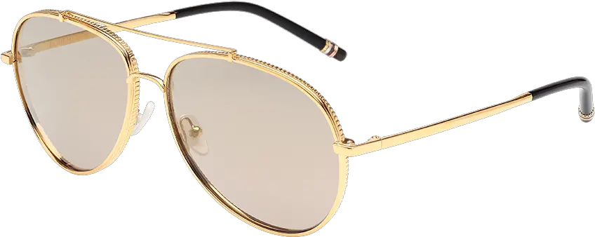  Grosgrain Sunglasses Boucheron Usa Boucheron Sunglasses Gold Plated Png Aviators Png