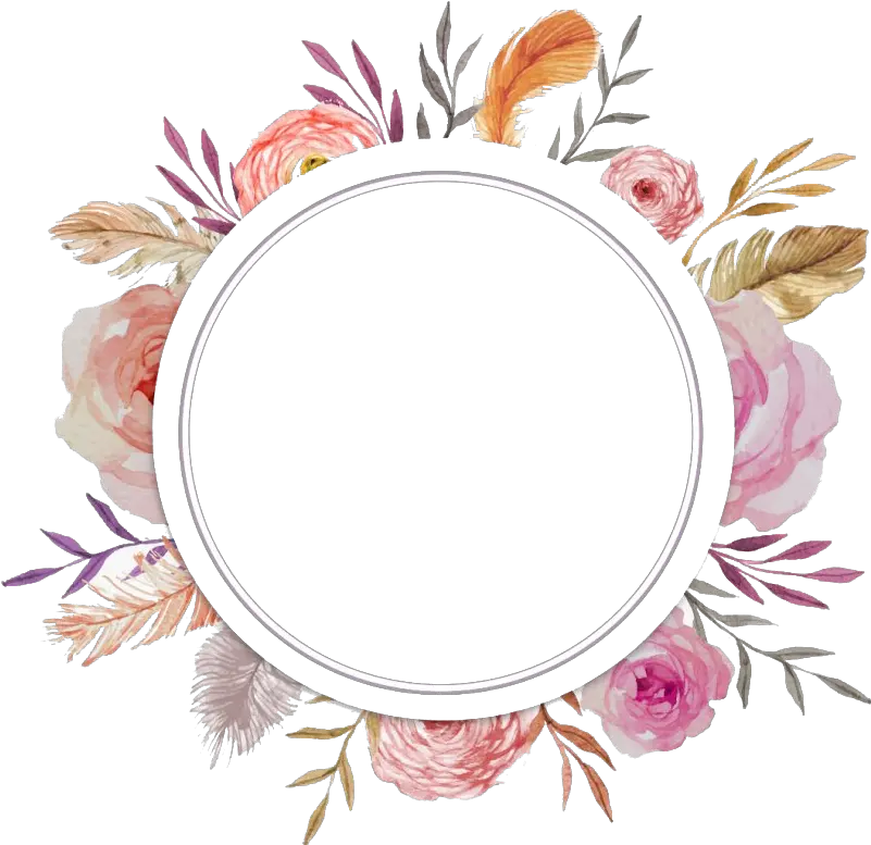  Watercolor Floral Flower Frame Png Watercolor Flower Frame Png Floral Frame Png