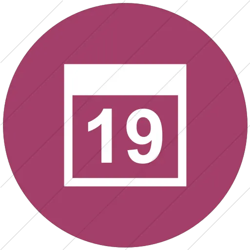  Flat Circle White Dot Png Pink Calendar Icon